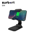 Surbort Cell phone wireless charging stand, desktop stand, bluetooth speaker, 15W wireless fast charging, iphone charging station, cell phone stand, portable stand