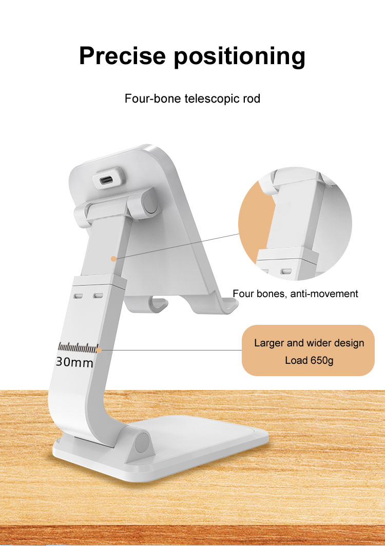 15W Wireless Charger, Apple Phone Charger, Foldable Lift and Swivel Stand, Cell Phone Charging Station, Cell Phone Wireless Charging Speaker