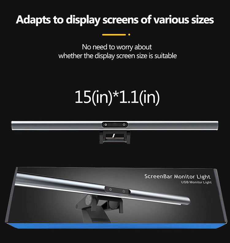 Surbort Computer screen light, monitor light bar, screen hanging light, LED screen light, aluminum alloy light bar