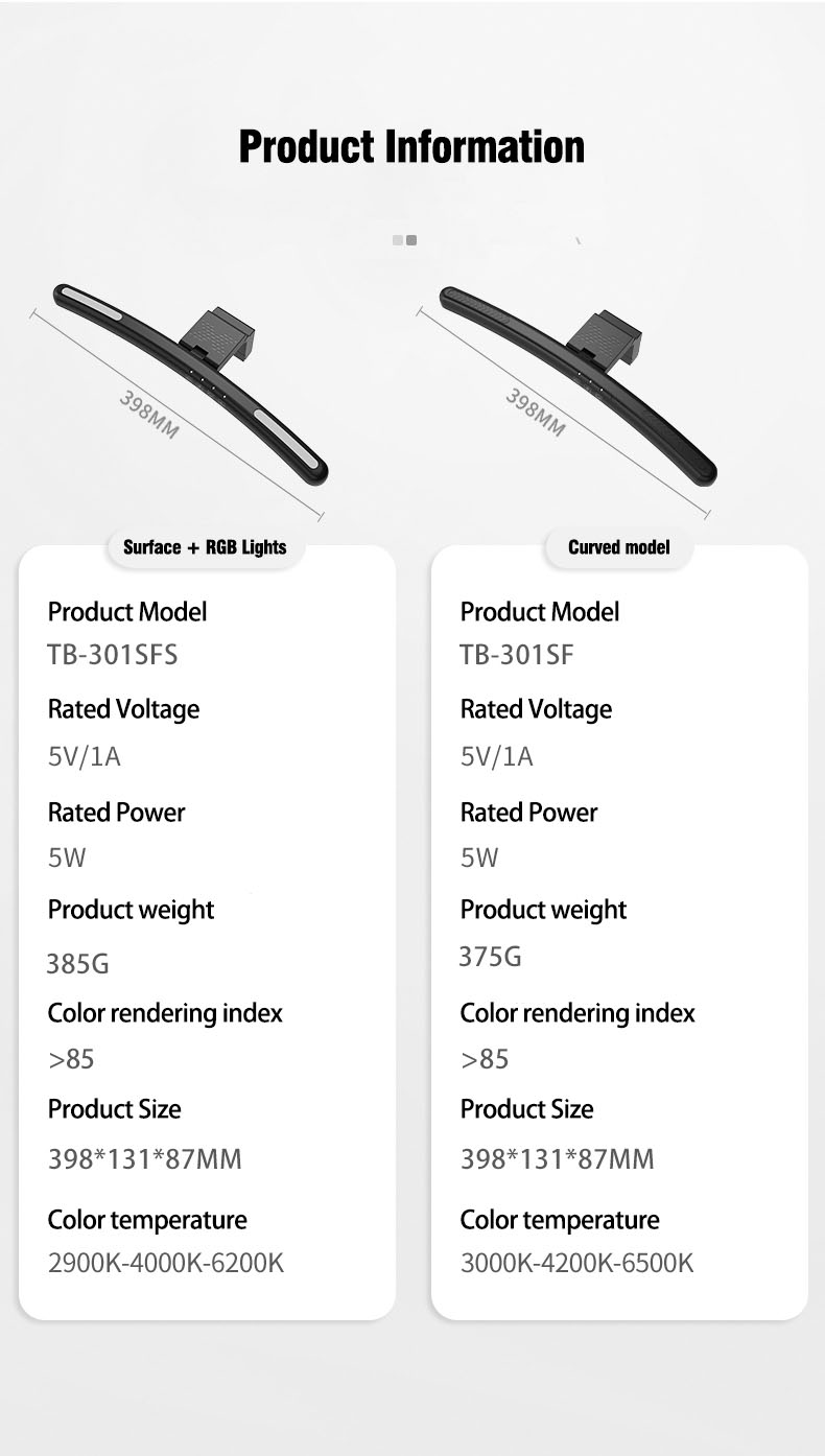 Curved Screen Hanging Lamps, Computer Screen Lamps, Monitor Hanging Lamps, Monitor Desk Lamps, Curved Screen Lamps