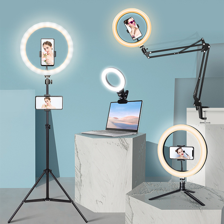 Fill light, desktop cell phone holder, cell phone holder fill light, live broadcast fill light, shooting fill light, selfie light, beauty fill light