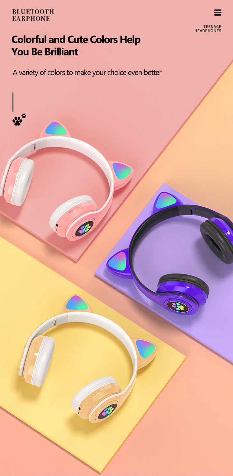 Headset Bluetooth headset, Luminescent colorful headset, Plug-in folding headset, Bass headset, Noise-canceling headset, Portable Bluetooth headset, Gaming Bluetooth headset