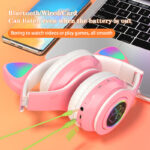 Surbort Headset Bluetooth headset, Luminescent colorful headset, Plug-in folding headset, Bass headset, Noise-canceling headset, Portable Bluetooth headset, Gaming Bluetooth headset