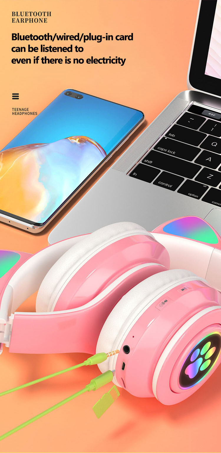 Headset Bluetooth headset, Luminescent colorful headset, Plug-in folding headset, Bass headset, Noise-canceling headset, Portable Bluetooth headset, Gaming Bluetooth headset