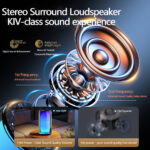 Surbort Karaoke Bluetooth Speaker, RGB Colorful Speaker, Smart AI Speaker, Microphone Speaker, Stereo Speaker, Wireless Bluetooth Speaker