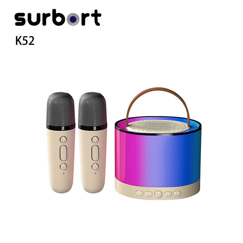 Surbort Karaoke dual-mic speakers, wireless microphone speakers, home KTV speakers, bluetooth speakers, singing speakers, portable bluetooth speakers