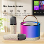 Surbort Karaoke dual-mic speakers, wireless microphone speakers, home KTV speakers, bluetooth speakers, singing speakers, portable bluetooth speakers