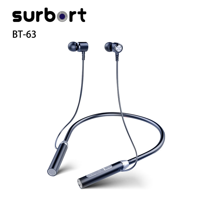 Surbort Neck-mounted Bluetooth headset, neck-mounted magnetic sports headset , wireless bluetooth headset, stereo bluetooth headset, plug-in wireless headset.