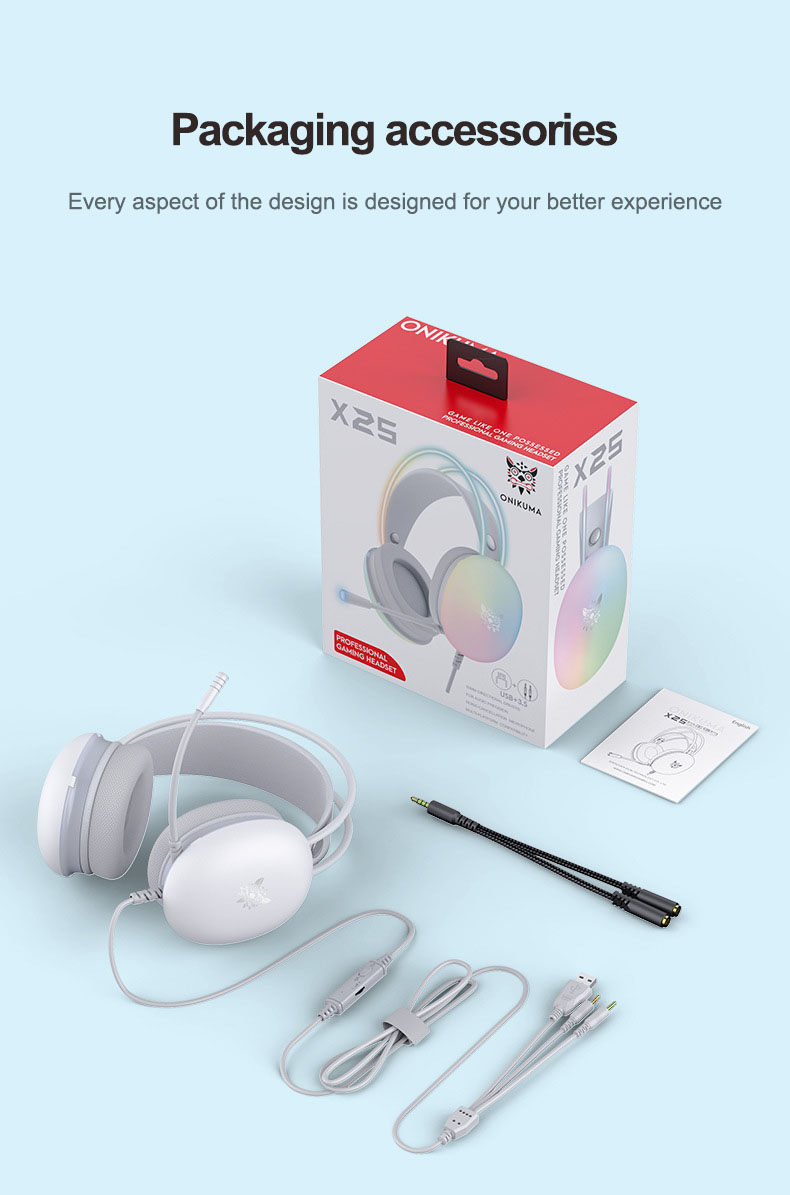Surbort Headband Bluetooth Headset, Portable Bluetooth Headset, Noise Canceling Headset, Plug-In Headset with Microphone