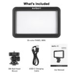 Surbort LED Fill light for Camera, video, photography with dual-color dimming, LCD display, ultra -thin portable