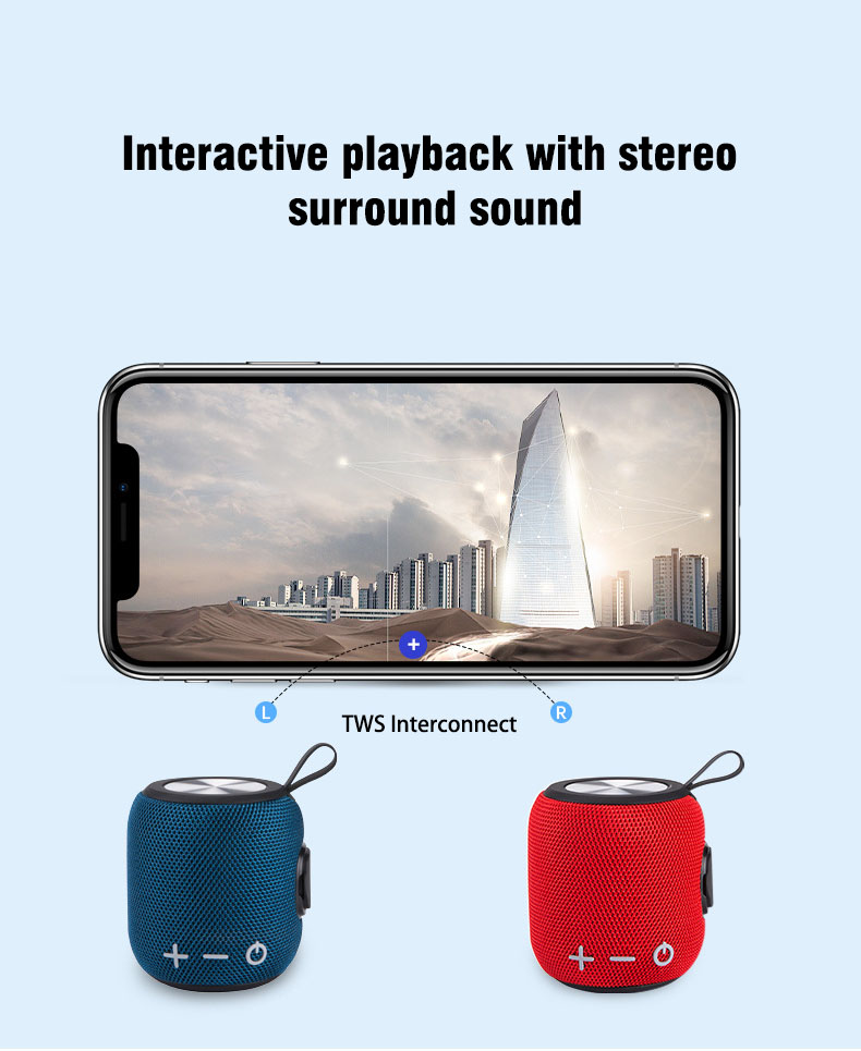 Surbort Outdoor cycling bluetooth speaker, portable wireless bluetooth audio, waterproof bluetooth speaker, subwoofer speaker