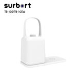 Surbort Portable Wireless Lighting Rechargeable Desk Lamp, Super Bright LED 6500K, 3 Color Lighting Modes