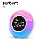 Surbort RGB Night Light, Colourful Table Lamp, Sleep Meter Night Light, Colourful Alarm Clock Night Light