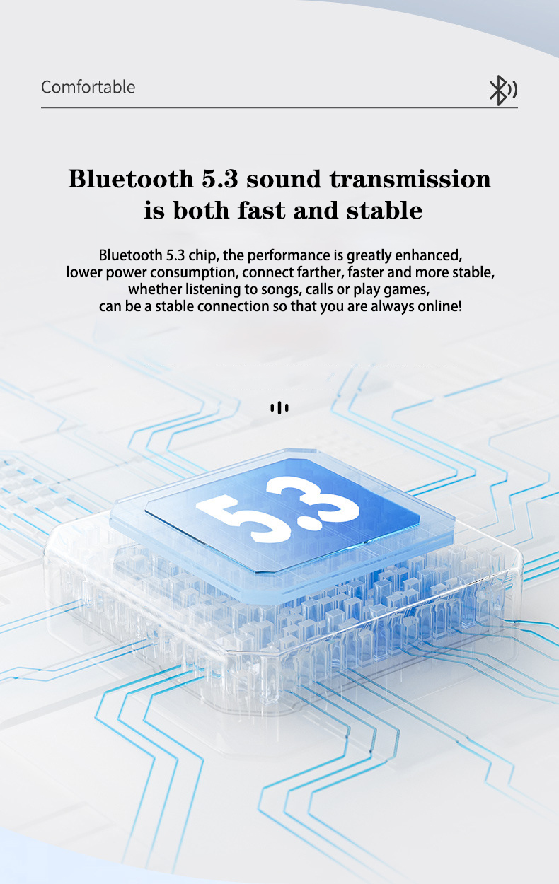 Surbort Tws Bluetooth Headphones, In-Ear Wireless Headphones, Wireless Bluetooth Headphones, Noise Canceling Headphones, Portable Headphones