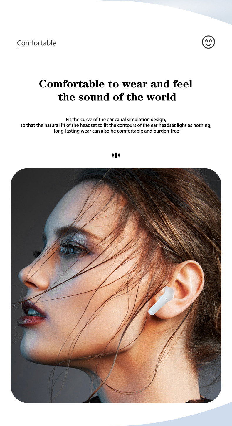 Surbort Tws Bluetooth Headphones, In-Ear Wireless Headphones, Wireless Bluetooth Headphones, Noise Canceling Headphones, Portable Headphones