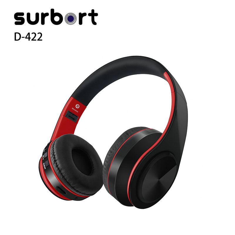 Surbort Wireless Bluetooth Headset, Headband Bluetooth Headset, Noise Cancelling Headset, Portable Bluetooth Headset