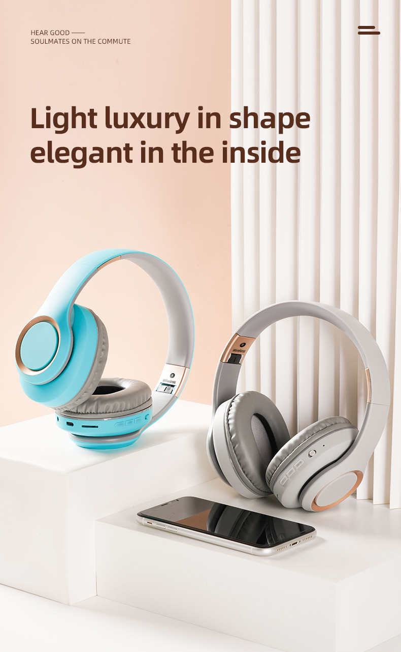 Surbort headband bluetooth headphones, gaming wireless sports headphones, noise canceling headphones, portable bluetooth headphones