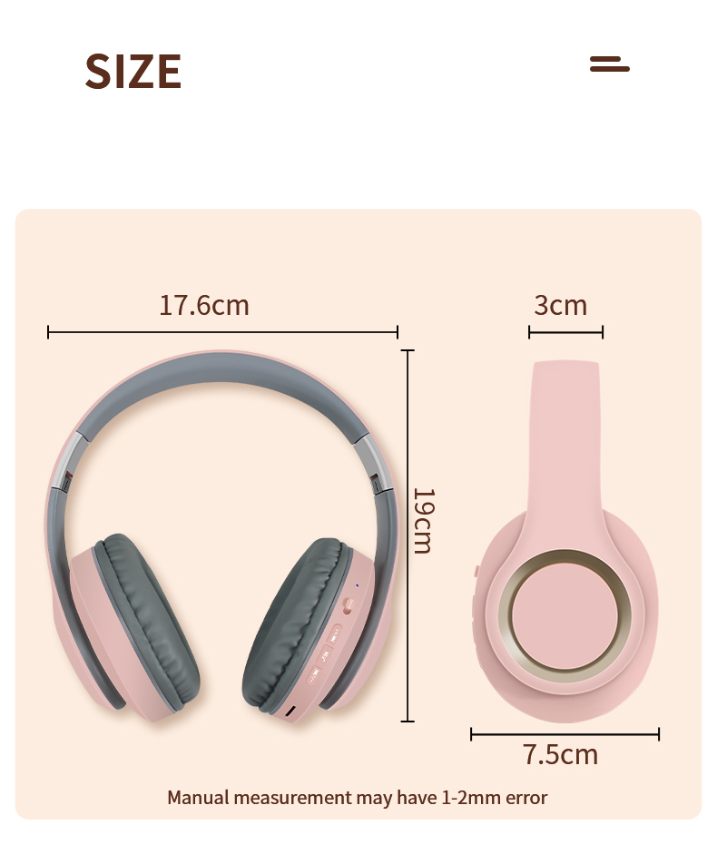 Subort headband bluetooth headphones, gaming wireless sports headphones, noise canceling headphones, portable bluetooth headphones