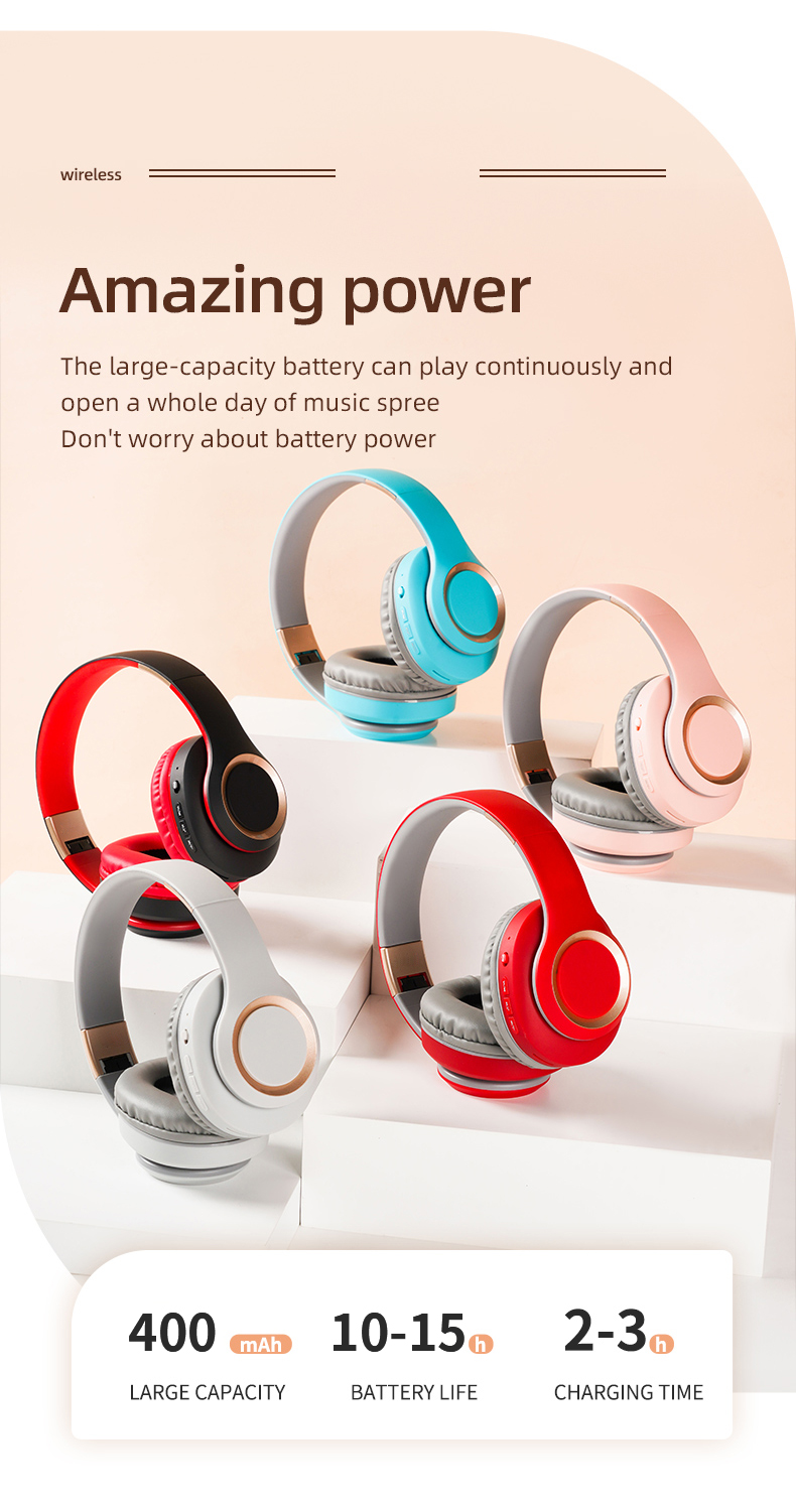 Surbort headband bluetooth headphones, gaming wireless sports headphones, noise canceling headphones, portable bluetooth headphones