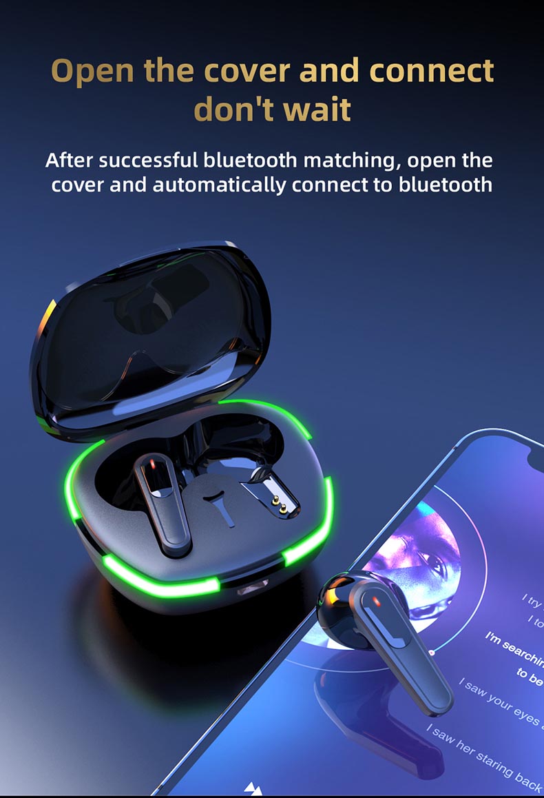 TWS Wireless Bluetooth Headset, Portable Bluetooth Headset, LED Lighted Bluetooth Headset, Sports Headset, In-Ear Bluetooth Headset