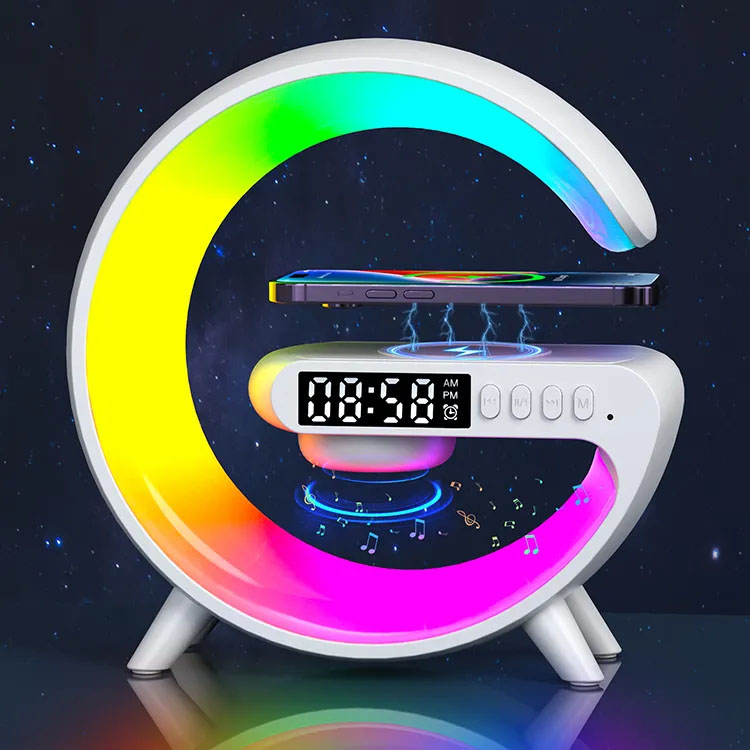 Wireless Bluetooth Speaker, Bluetooth Clock Speaker, Outdoor Bluetooth Speaker, RGB Bluetooth Speaker, Cell Phone Wireless Charging Speaker