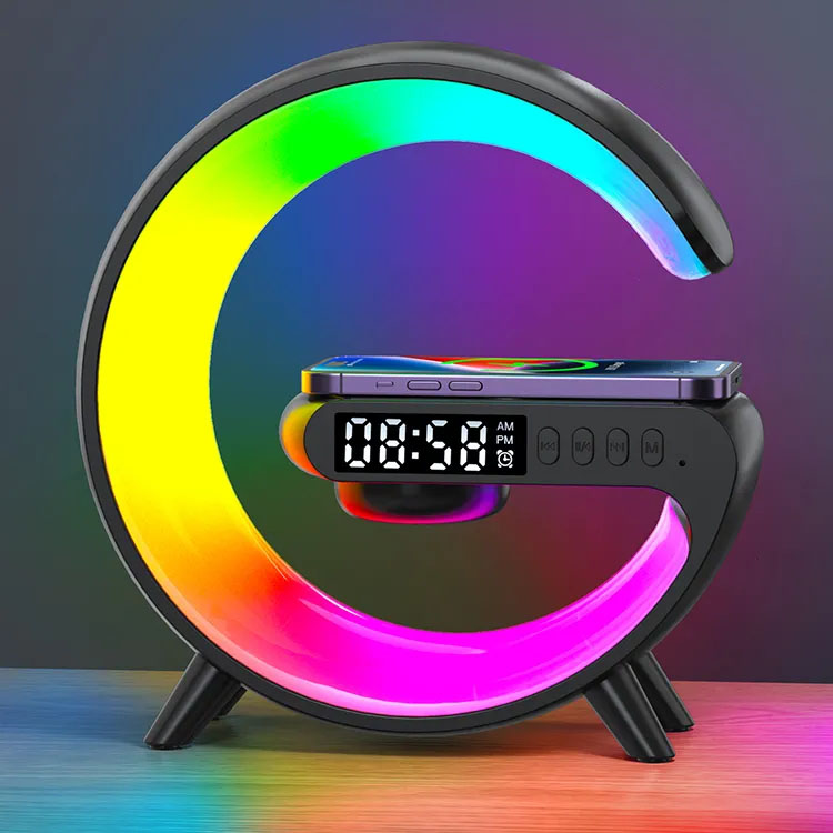 Wireless Bluetooth Speaker, Bluetooth Clock Speaker, Outdoor Bluetooth Speaker, RGB Bluetooth Speaker, Cell Phone Wireless Charging Speaker