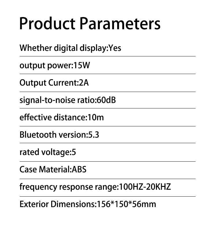 Wireless Bluetooth Speaker, Bluetooth Clock Speaker, Outdoor Bluetooth Speaker, RGB Bluetooth Speaker, Cell Phone Wireless Charging Speaker