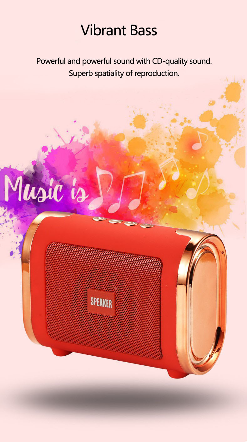 Wireless Bluetooth Speaker, Portable Bluetooth Speaker, Portable Small Speaker, Outdoor Bluetooth Speaker, Subwoofer Bluetooth Speaker